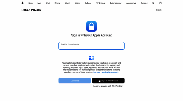 privacy.apple.com - Data & Privacy - Privacy Apple