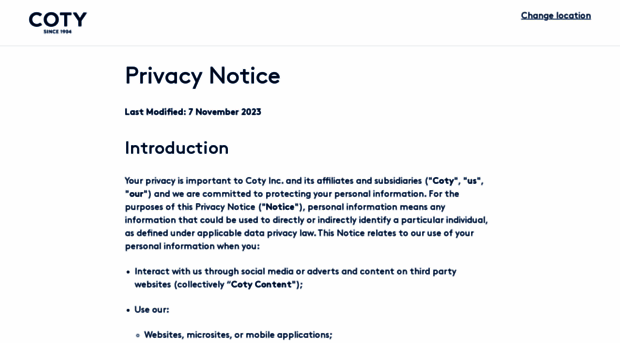 privacy.coty.com