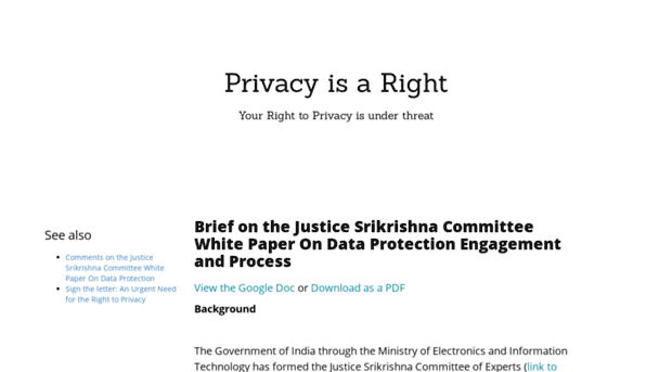 privacyisaright.in