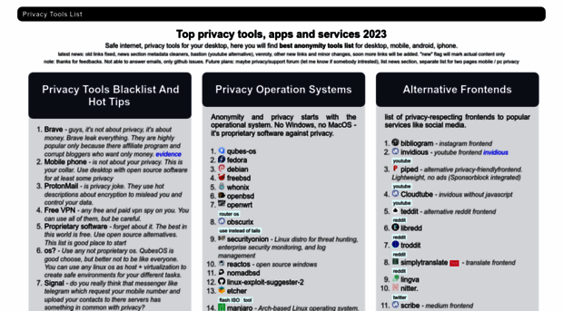 privacytoolslist.com