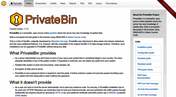 privatebin.info