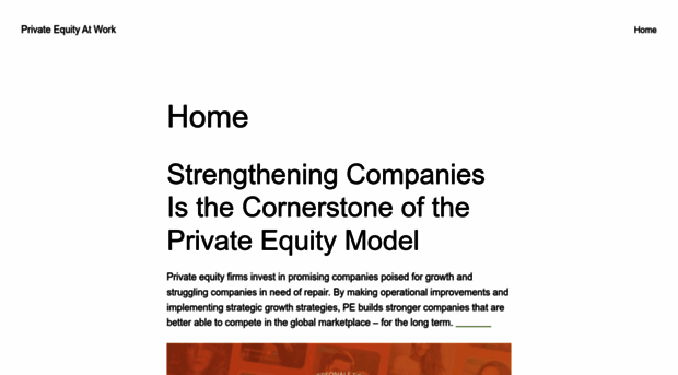 privateequityatwork.com