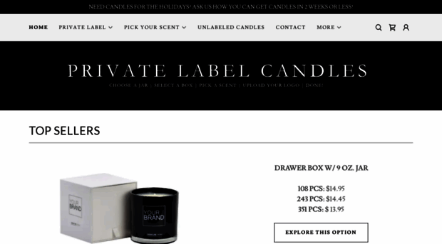 privatelabelcandles.com