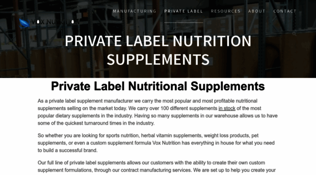 privatelabelnutrition.com