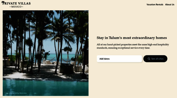 privatevillasmexico.com