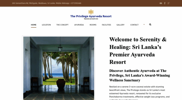 privilegeayurvedaresort.com