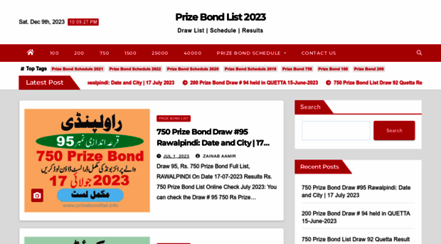 prizebondlist.info