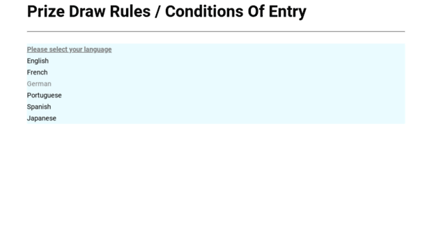 prizedrawrules.com