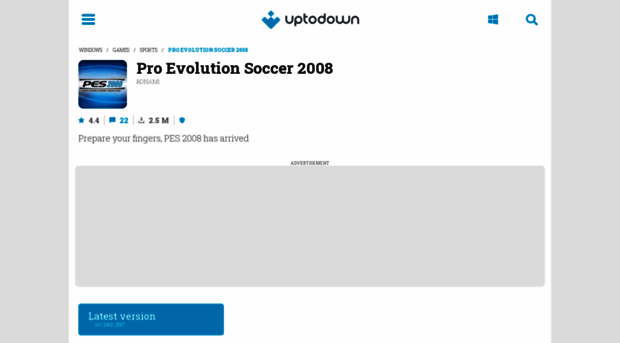 pro-evolution-soccer-2008.en.uptodown.com