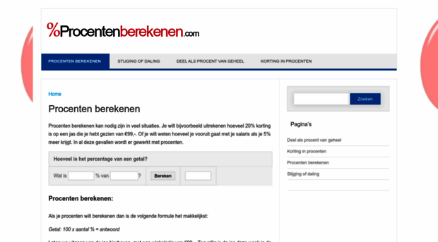 procentenberekenen.com