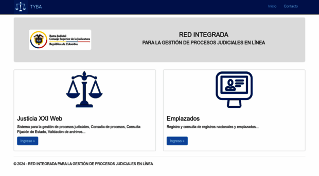 Procesojudicial.ramajudicial.gov.co - Inicio - TYBA - Procesojudicial ...