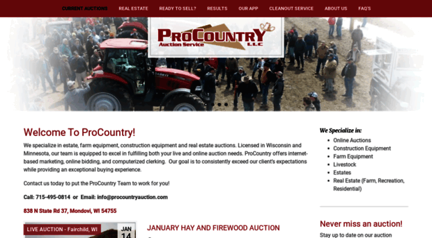 procountryauction.com