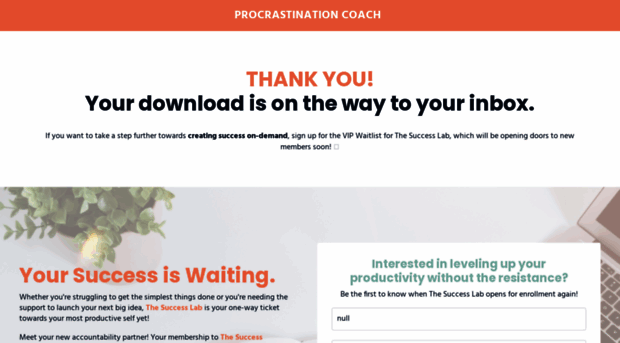 procrastinationcoach.mykajabi.com