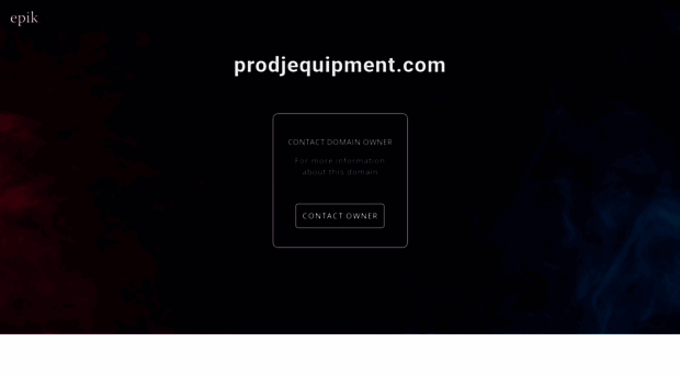 prodjequipment.com