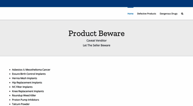 productbeware.org