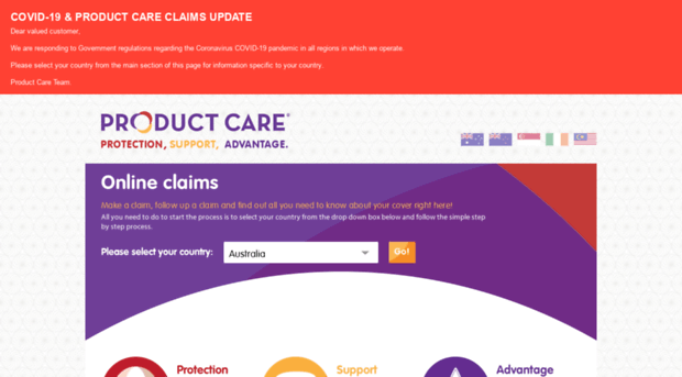 productcareclaims.com