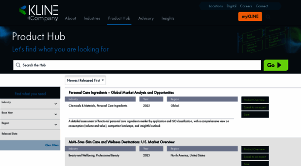 producthub.klinegroup.com