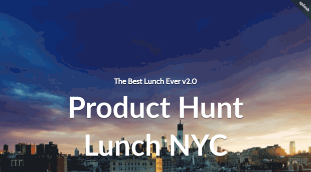 producthuntlunchnyc.splashthat.com