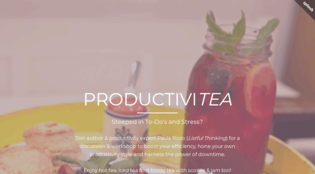 productivitea.splashthat.com