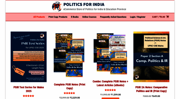 products.politicsforindia.com