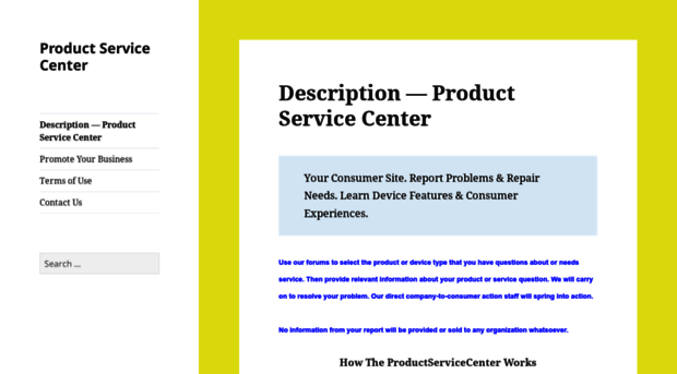 productservicecenter.com