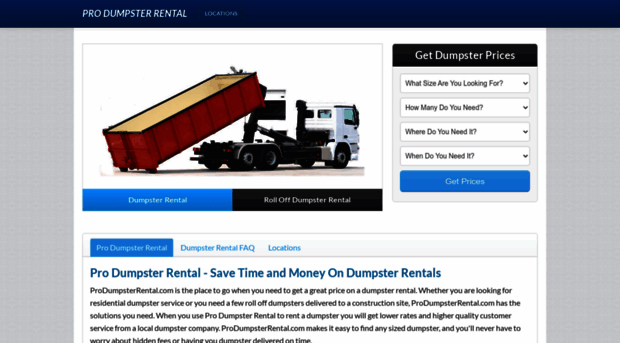 produmpsterrental.com