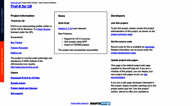prof-it.sourceforge.net
