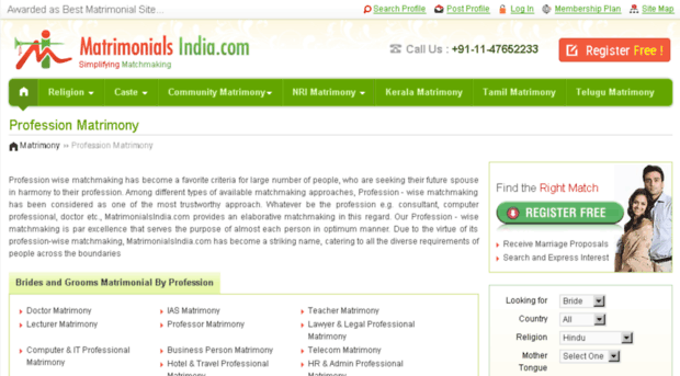 profession.matrimonialsindia.com