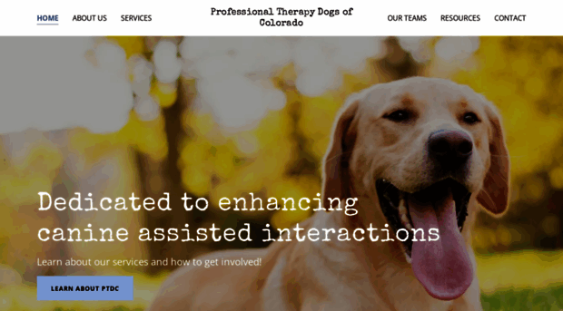 professionaltherapydogsofcolorado.com