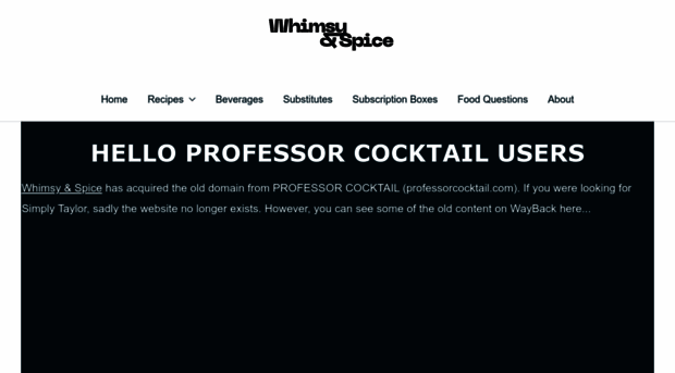 professorcocktail.com