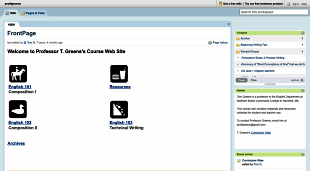 proftgreene.pbworks.com