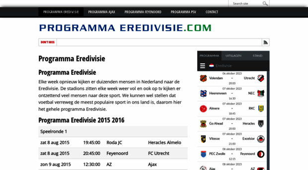 programmaeredivisie.com