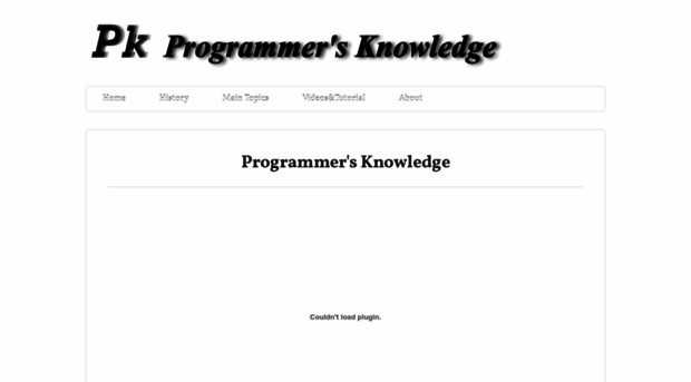 programmersknowledge.weebly.com