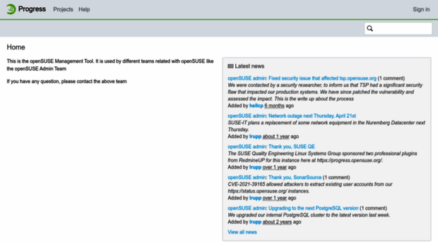 progress.opensuse.org