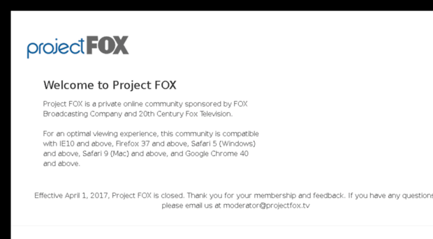 project.fox.com