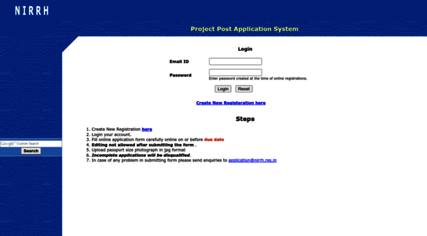projectappli.nirrh.res.in