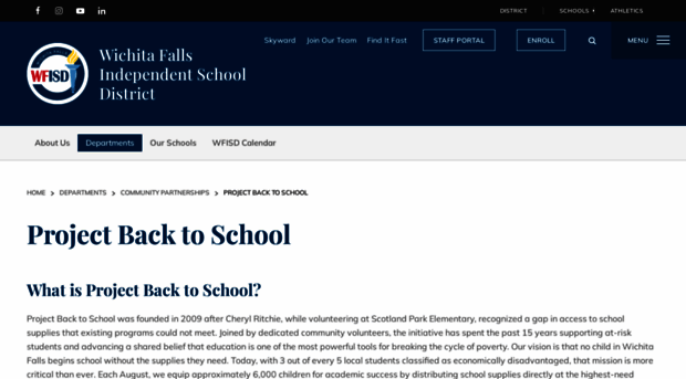 projectbacktoschool.org