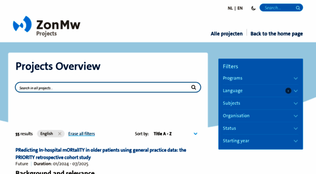 projecten.zonmw.nl