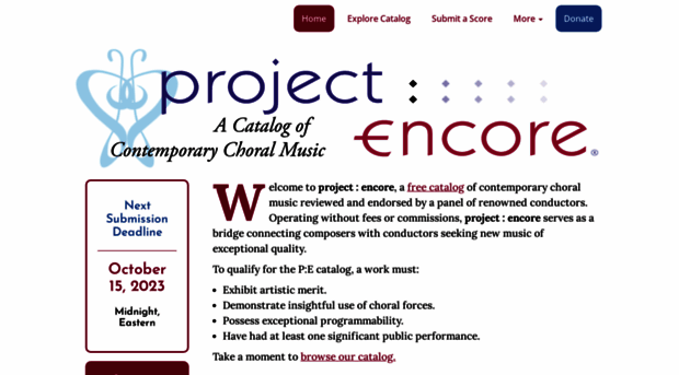 projectencore.org