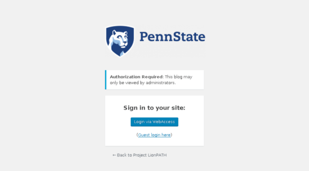 projectlionpath.psu.edu - Log In ‹ Project LionPATH — Wo... - Project ...
