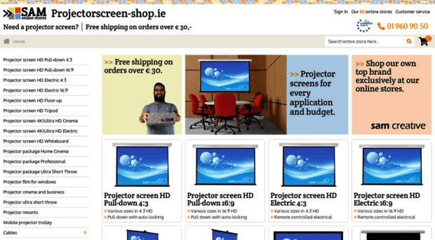 projectorscreen-shop.ie