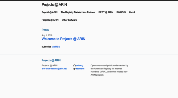 projects.arin.net