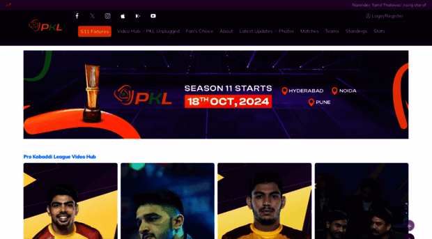 prokabaddi.com