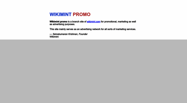 promo.wikimint.com