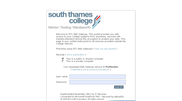 promonitor.south-thames.ac.uk