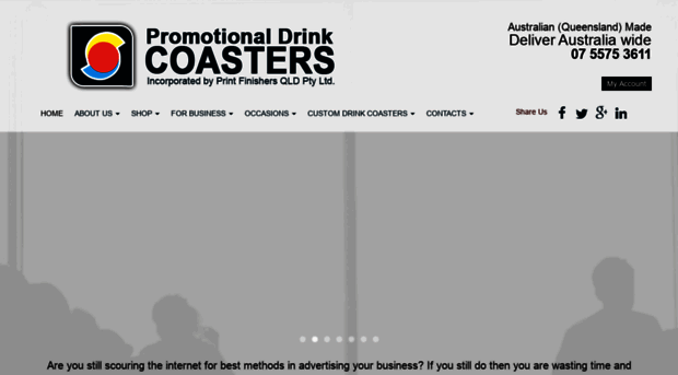 promotionaldrinkcoasters.com.au