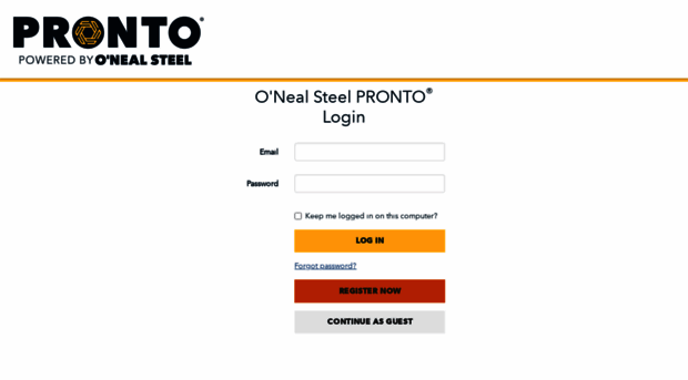 pronto.onealsteel.com