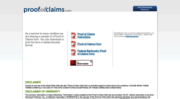 proofofclaims.com