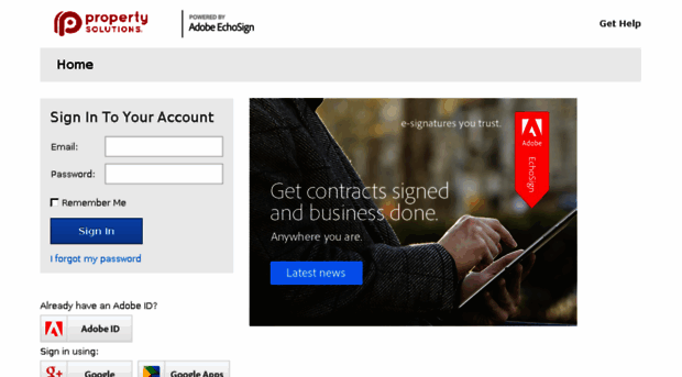 propertysolutions.echosign.com