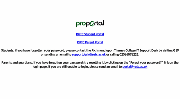 proportal.rutc.ac.uk
